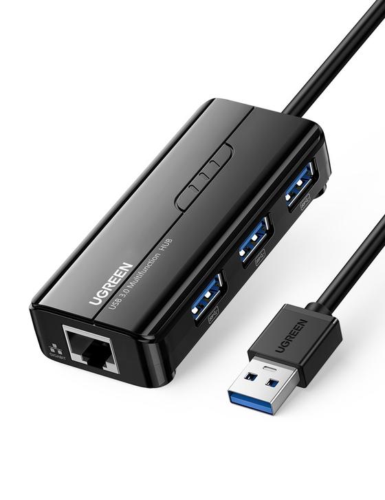 Hub USB con puerto Ethernet Gigabit