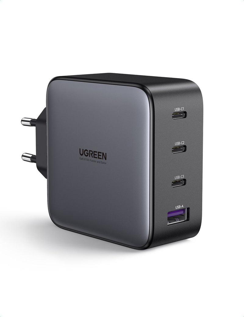 GaN 100W Cargador de Pared con 4 Puertos