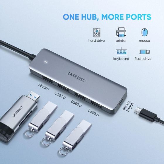 Hub USB C a 4 USB