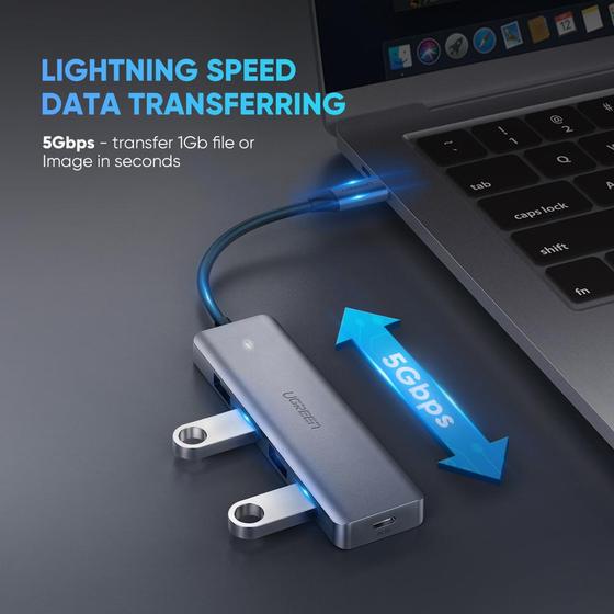 Hub USB C a 4 USB