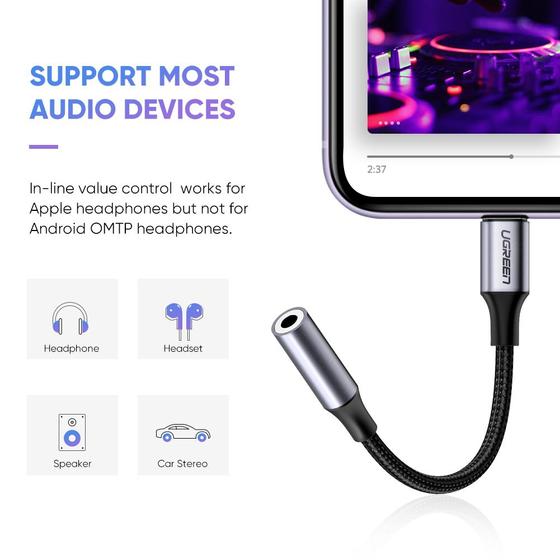 Adaptador Lightning a 3.5mm Jack