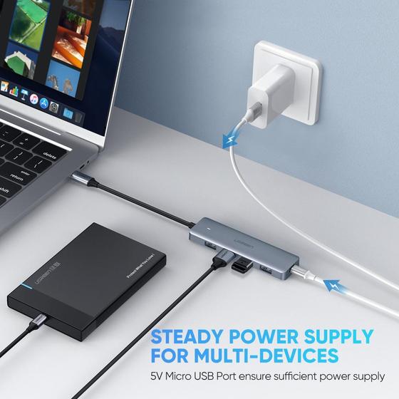 Hub USB C a 4 USB