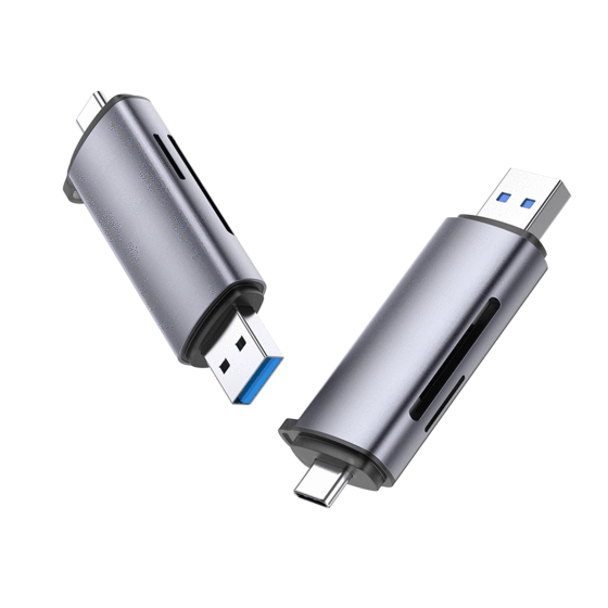 Lector de Tarjetas 2 en 1 USB C OTG