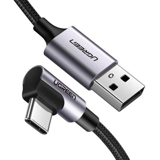 Cable USB a USB C  90°