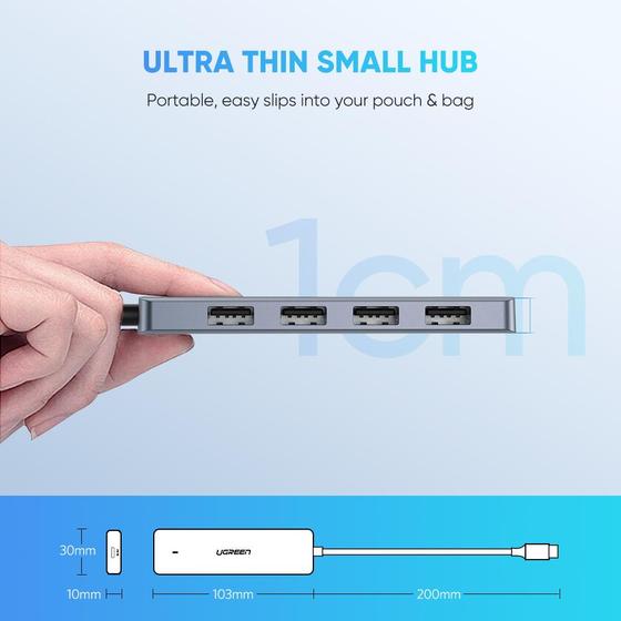 Hub USB C a 4 USB