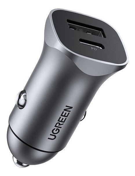 Cargador Dual De Auto USB C 18w
