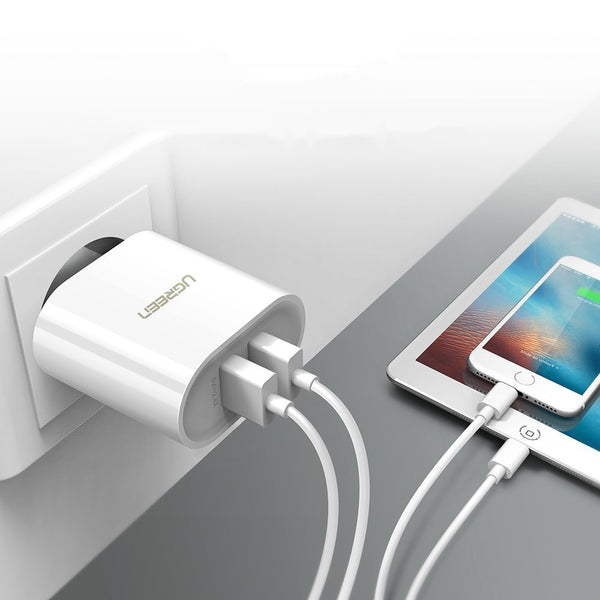 Cargador de Pared con 2 puertos USB 3.4A